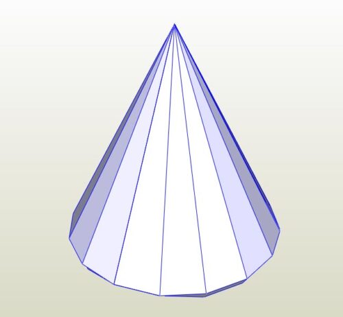Пирамида шестнадцатиугольная